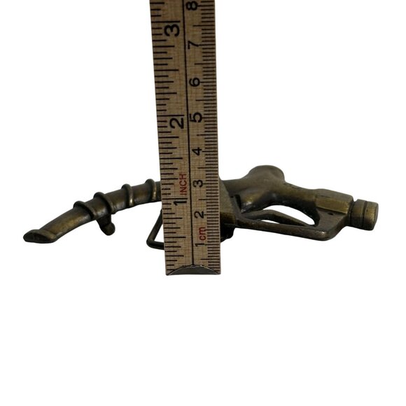 Vintage Indian Metal Craft 1979 Antique Brass Fuel Nozzle Inspired Belt Buckle C - Picture 7 of 16